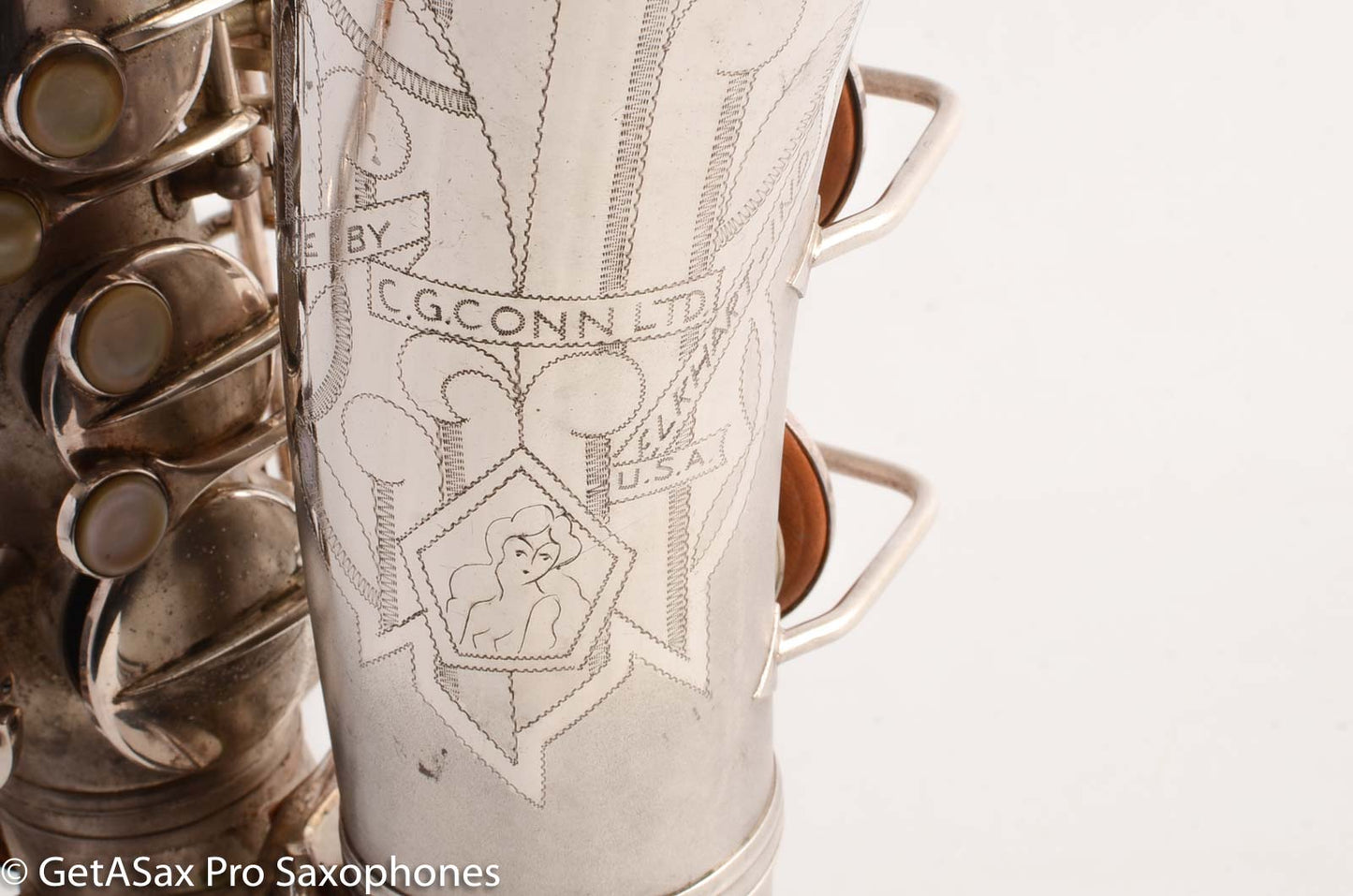 Conn 6M VIII Alto Saxophone Original Silver Plate Rolled Tone Holes 312091