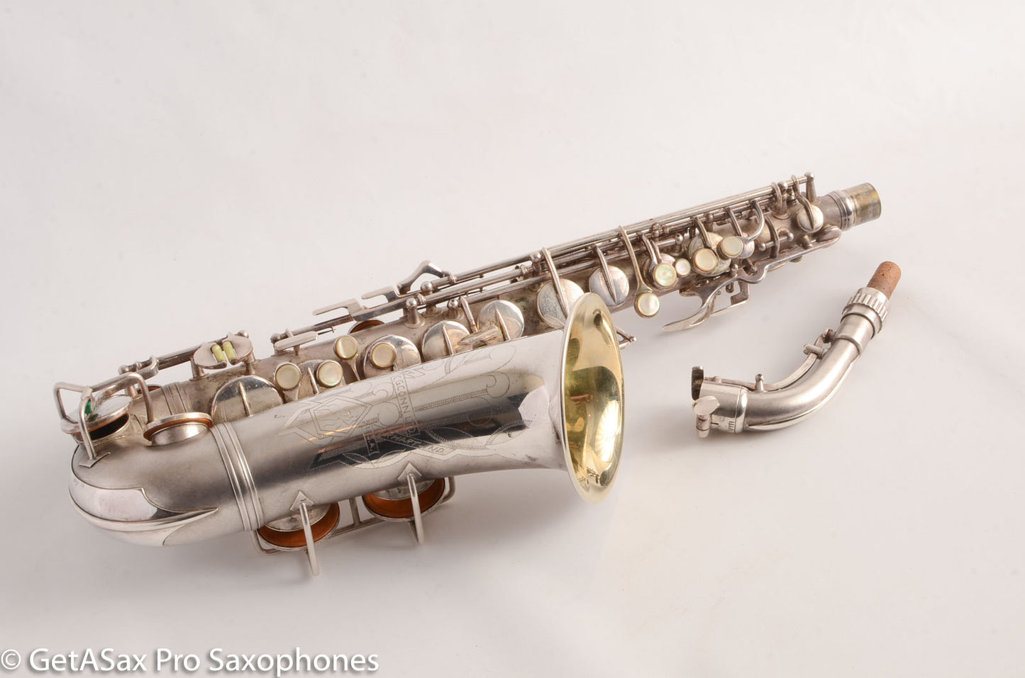 Conn 6M VIII Alto Saxophone Original Silver Plate Rolled Tone Holes 312091