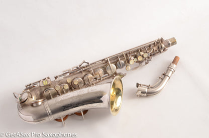 Conn 6M VIII Alto Saxophone Original Silver Plate Rolled Tone Holes 312091