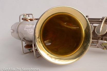 Conn 6M VIII Alto Saxophone Original Silver Plate Rolled Tone Holes 312091