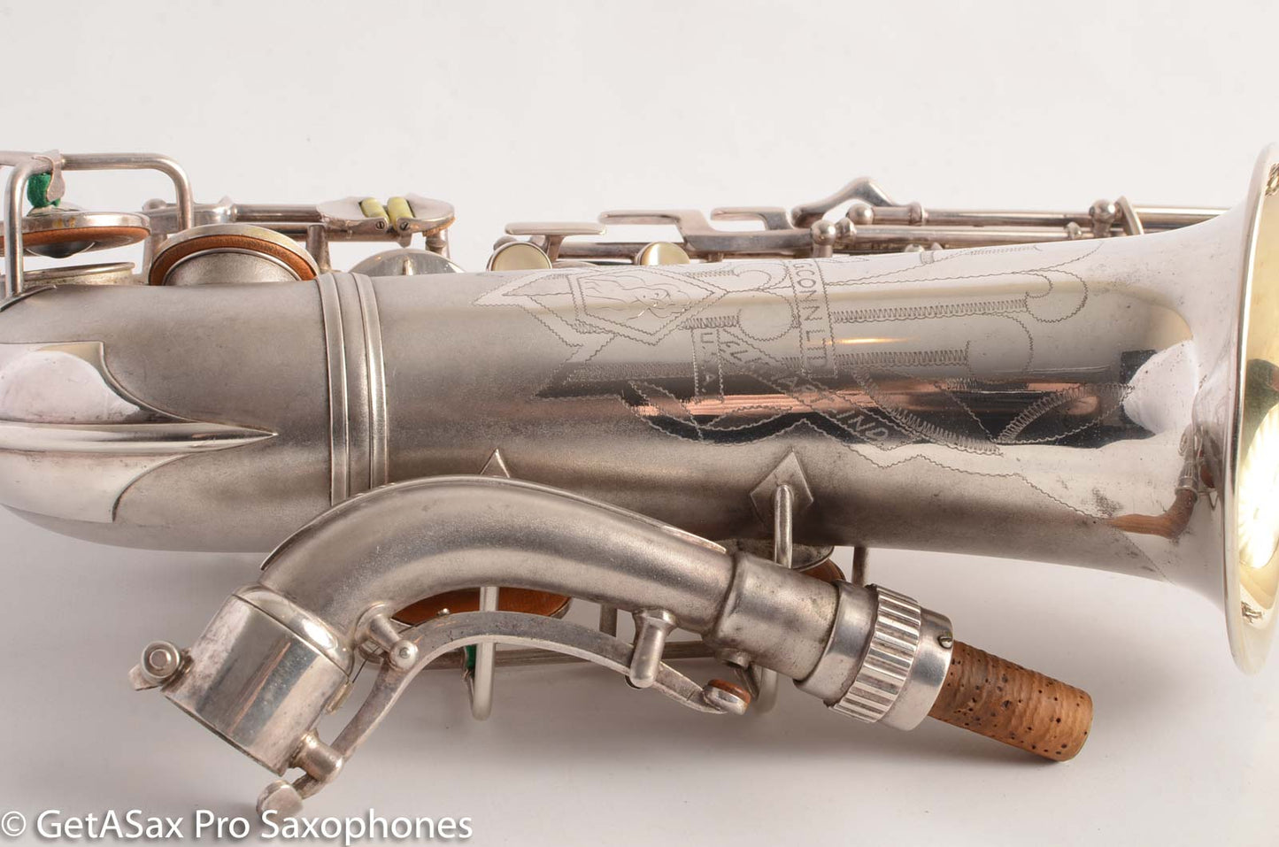 Conn 6M VIII Alto Saxophone Original Silver Plate Rolled Tone Holes 312091