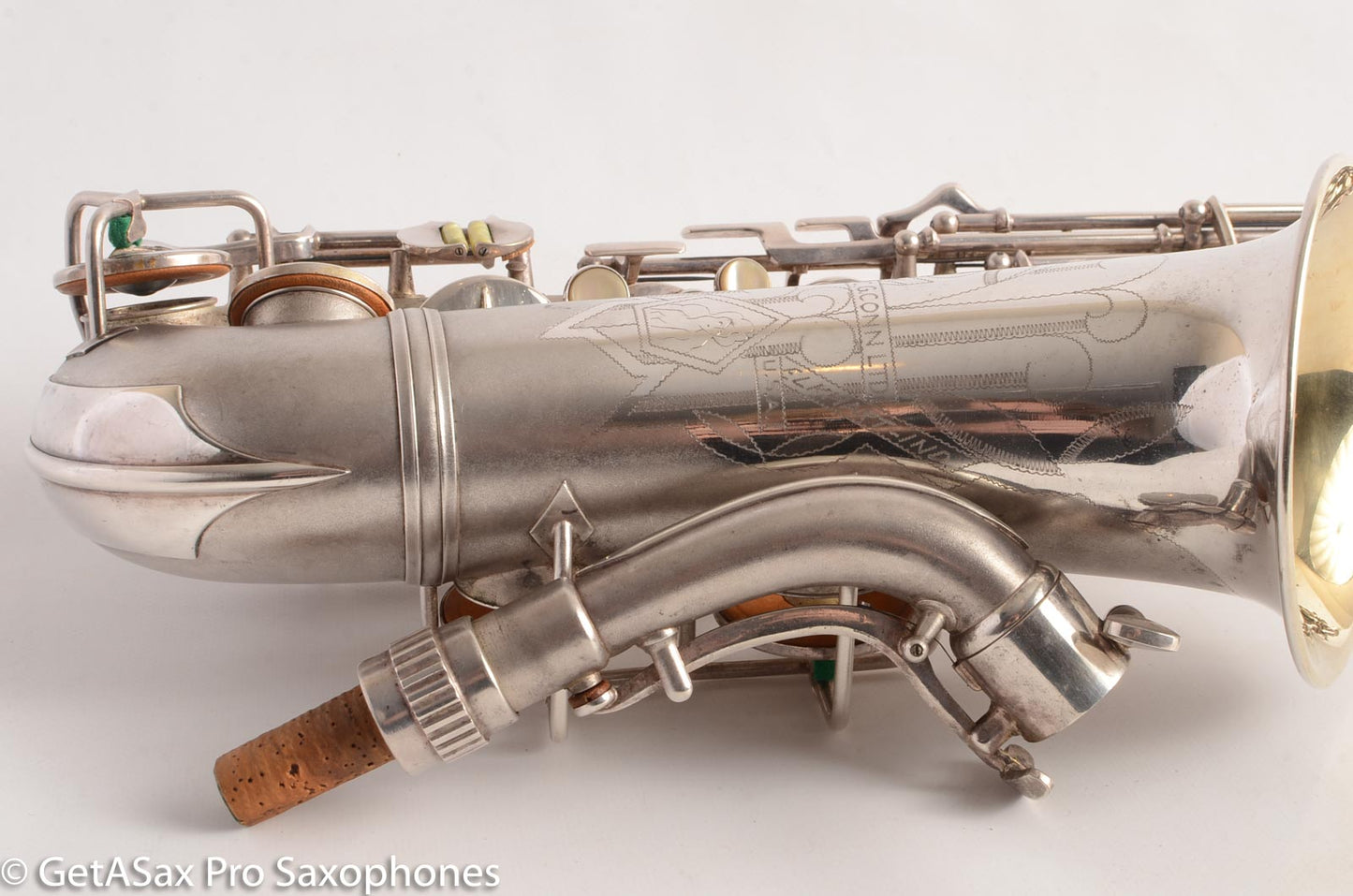 Conn 6M VIII Alto Saxophone Original Silver Plate Rolled Tone Holes 312091