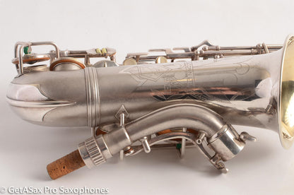 Conn 6M VIII Alto Saxophone Original Silver Plate Rolled Tone Holes 312091