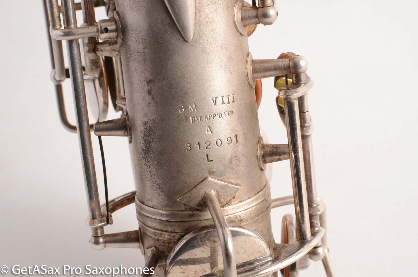 Conn 6M VIII Alto Saxophone Original Silver Plate Rolled Tone Holes 312091