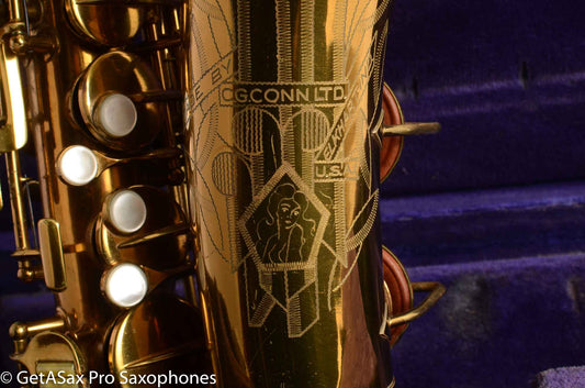 Conn 6M VIII Alto Saxophone Pre-War Original Lacquer Old Pads Excellent Condition 285940
