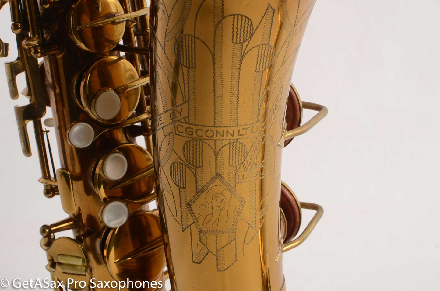 Conn 6M VIII Alto Saxophone Pre-War Original Lacquer Old Pads Excellent Condition 285940