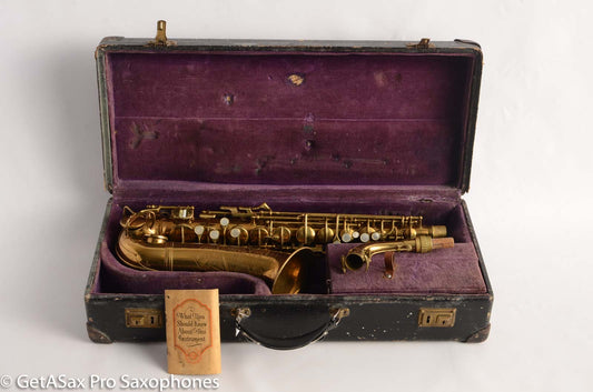 Conn 6M Transitional Art Deco Alto Saxophone 247105 Great Shape 1931