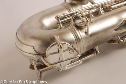 Conn 8M C Melody Unbelievable Condition Fresh Overhaul Original Silver Naked Lady 274636