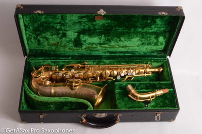 Conn NWII / 6M Transitional Alto Burnished Gold Art Deco Outstanding