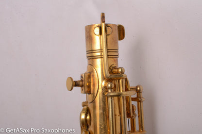 Conn NWII / 6M Transitional Alto Burnished Gold Art Deco Outstanding