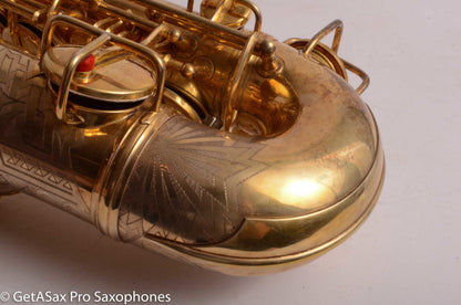 Conn NWII / 6M Transitional Alto Burnished Gold Art Deco Outstanding