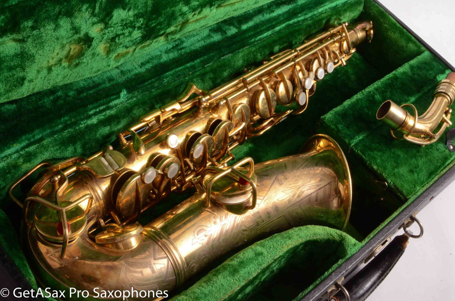 Conn NWII / 6M Transitional Alto Burnished Gold Art Deco Outstanding