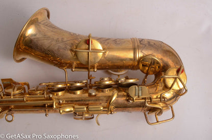Conn NWII / 6M Transitional Alto Burnished Gold Art Deco Outstanding