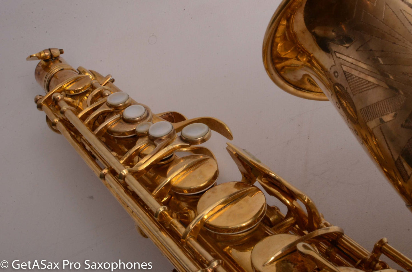 Conn NWII / 6M Transitional Alto Burnished Gold Art Deco Outstanding