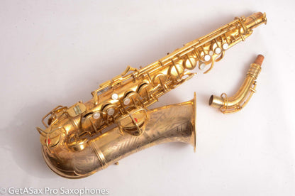 Conn NWII / 6M Transitional Alto Burnished Gold Art Deco Outstanding