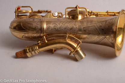 Conn NWII / 6M Transitional Alto Burnished Gold Art Deco Outstanding
