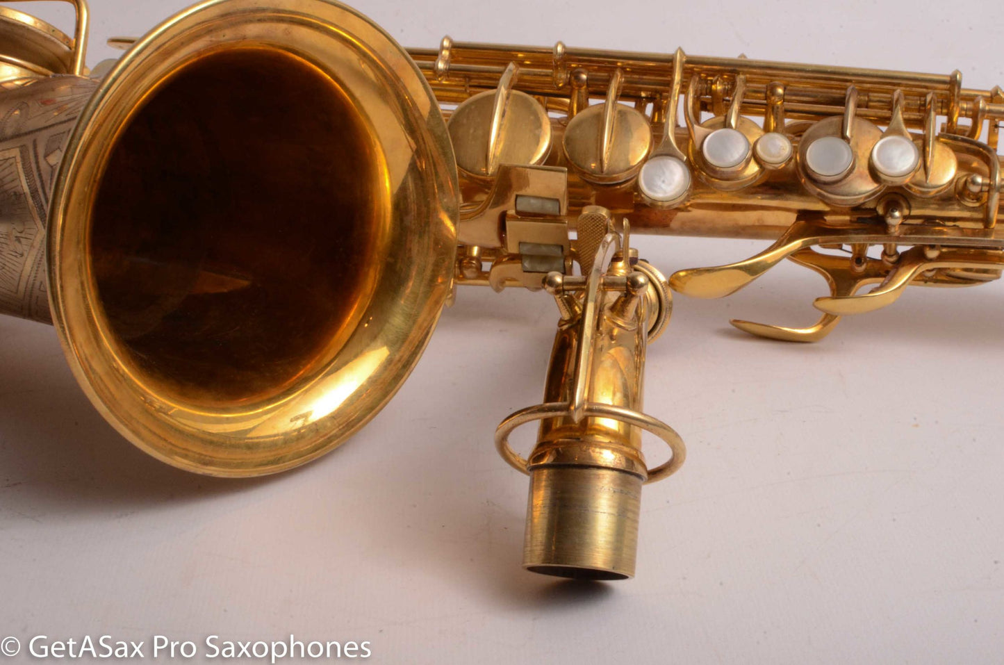 Conn NWII / 6M Transitional Alto Burnished Gold Art Deco Outstanding