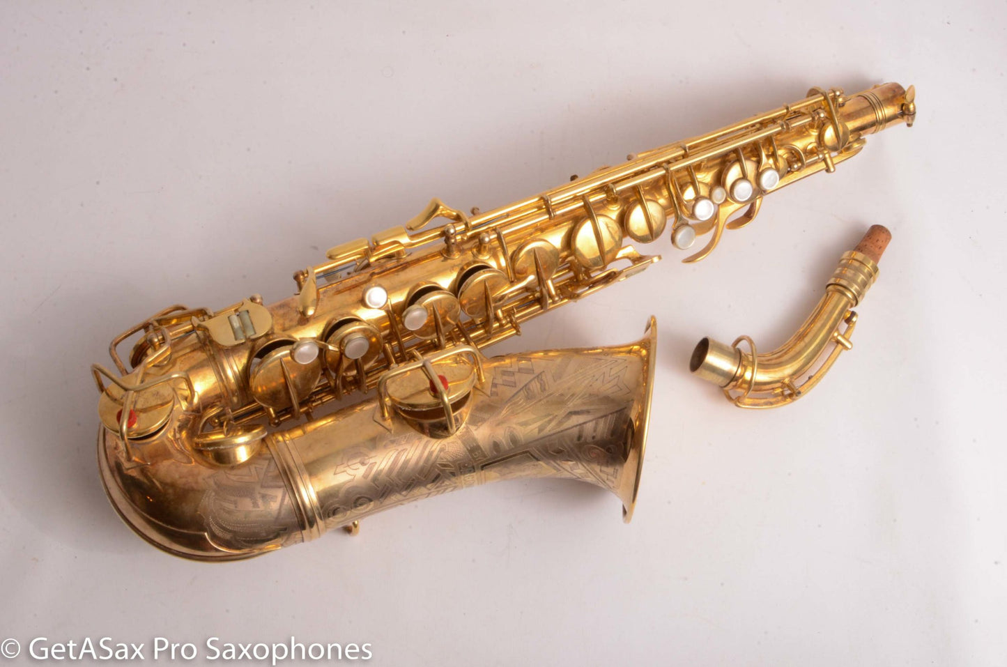 Conn NWII / 6M Transitional Alto Burnished Gold Art Deco Outstanding