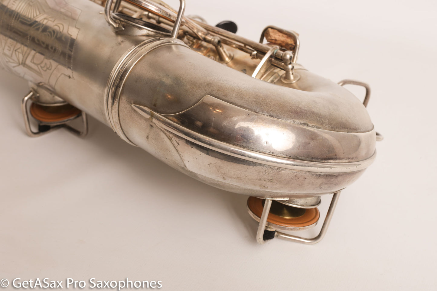 Conn Art Deco Transitional NWII / 10M Tenor Original Silver Plate Recent Overhaul 244566