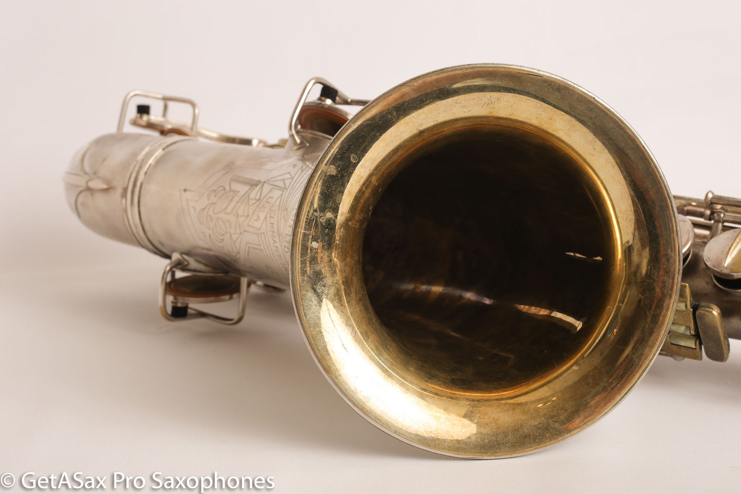 Conn Art Deco Transitional NWII / 10M Tenor Original Silver Plate Recent Overhaul 244566