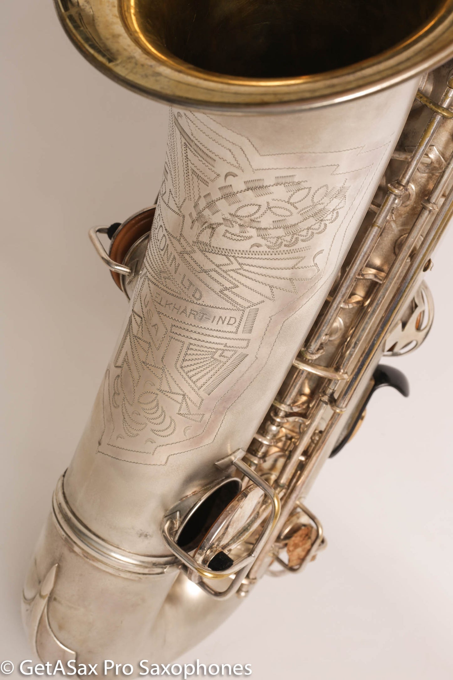 Conn Art Deco Transitional NWII / 10M Tenor Original Silver Plate Recent Overhaul 244566