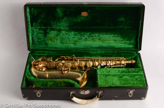 Conn 6M Transitional Art Deco Burnished Gold Plate Alto Saxophone The Best!