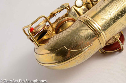 Conn 6M Transitional Art Deco Burnished Gold Plate Alto Saxophone The Best!