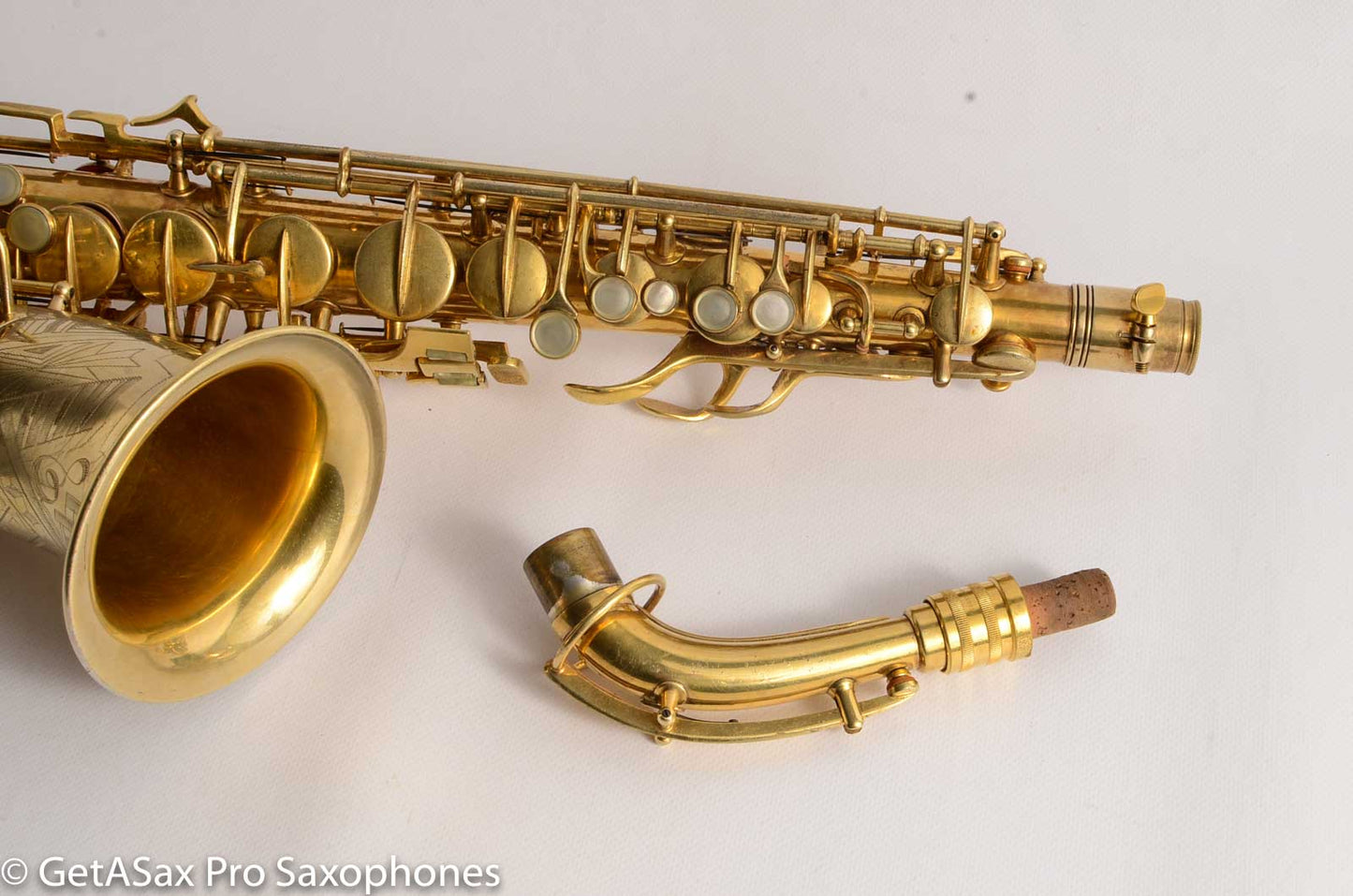 Conn 6M Transitional Art Deco Burnished Gold Plate Alto Saxophone The Best!