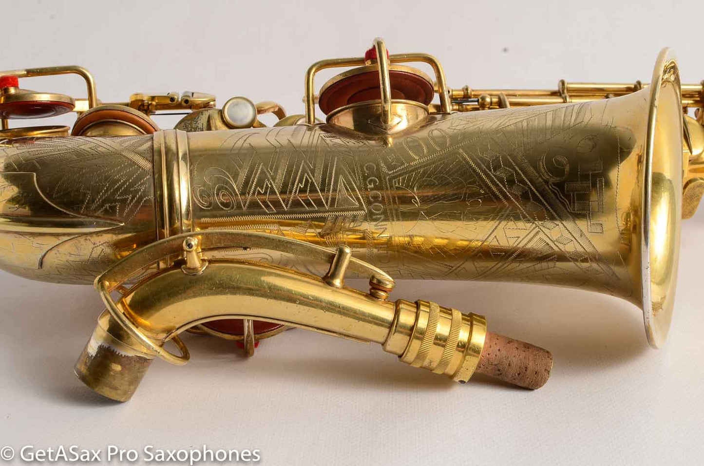 Conn 6M Transitional Art Deco Burnished Gold Plate Alto Saxophone The Best!