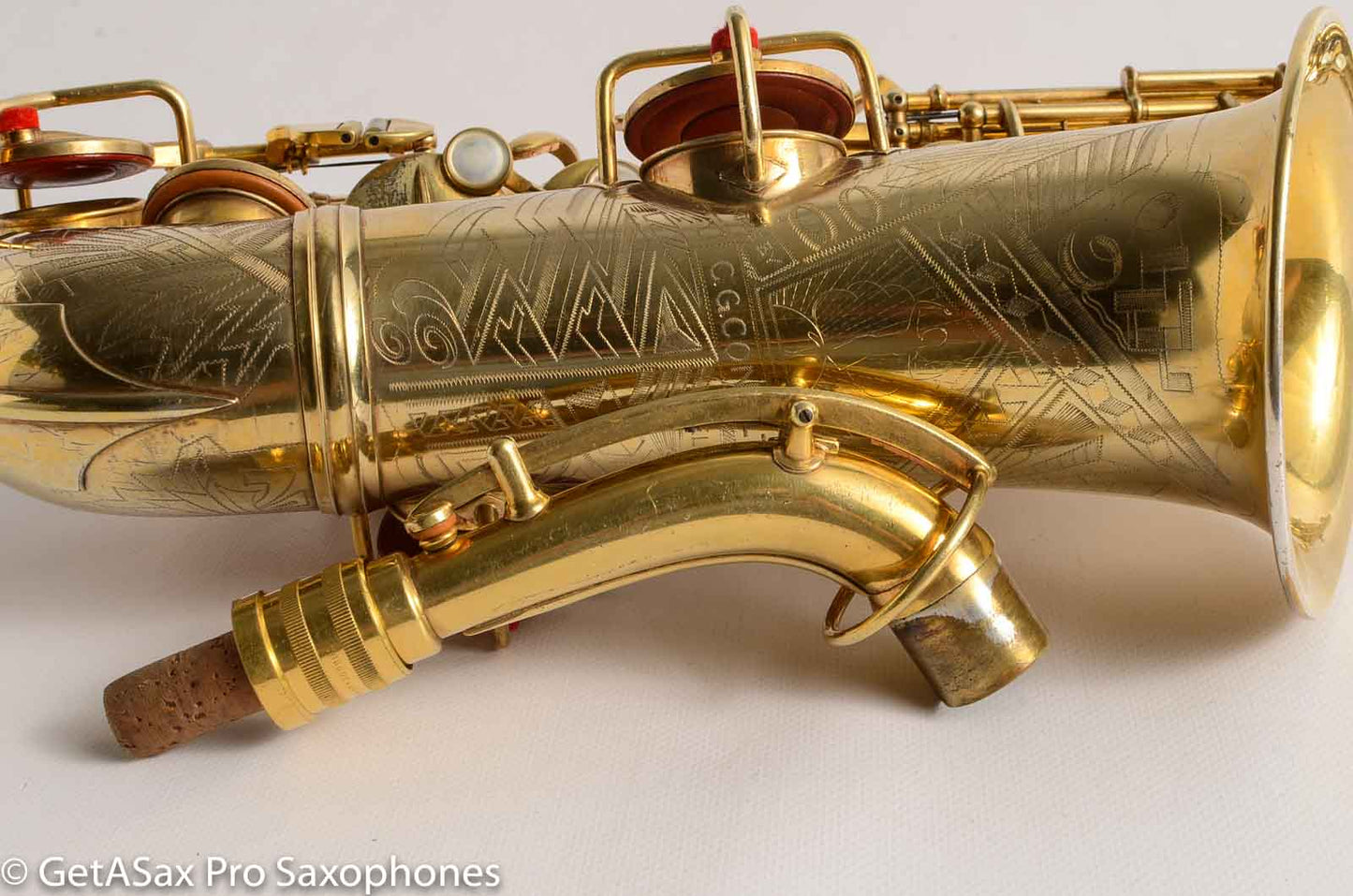 Conn 6M Transitional Art Deco Burnished Gold Plate Alto Saxophone The Best!
