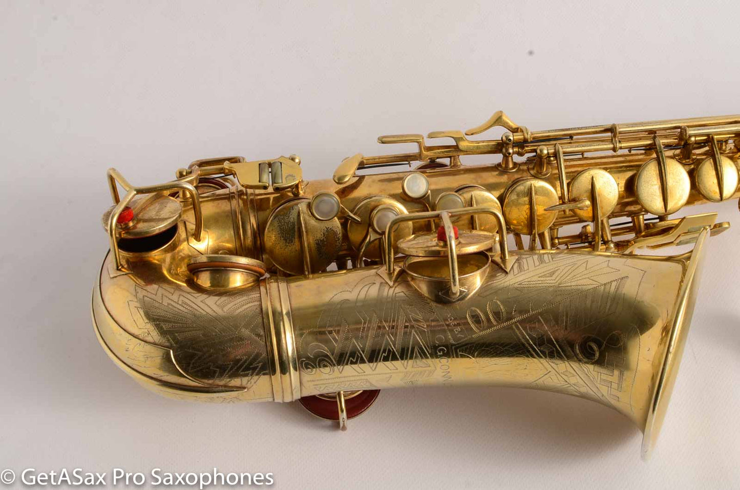 Conn 6M Transitional Art Deco Burnished Gold Plate Alto Saxophone The Best!