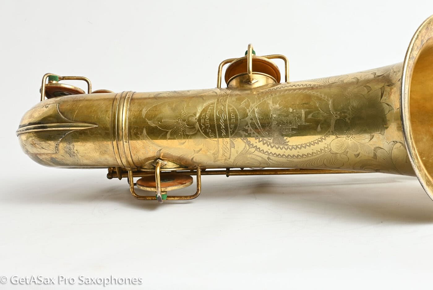 Conn Burnished Gold Portrait New Wonder II Tenor Castle Engraving Gorgeous! 229110