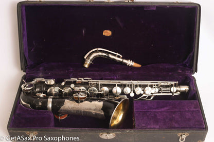 Conn New Wonder II C Melody 202628 Recent Overhaul Black over original Silver finish