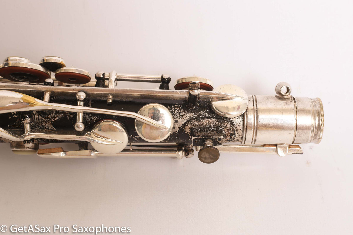 Conn New Wonder II C Melody 202628 Recent Overhaul Black over original Silver finish