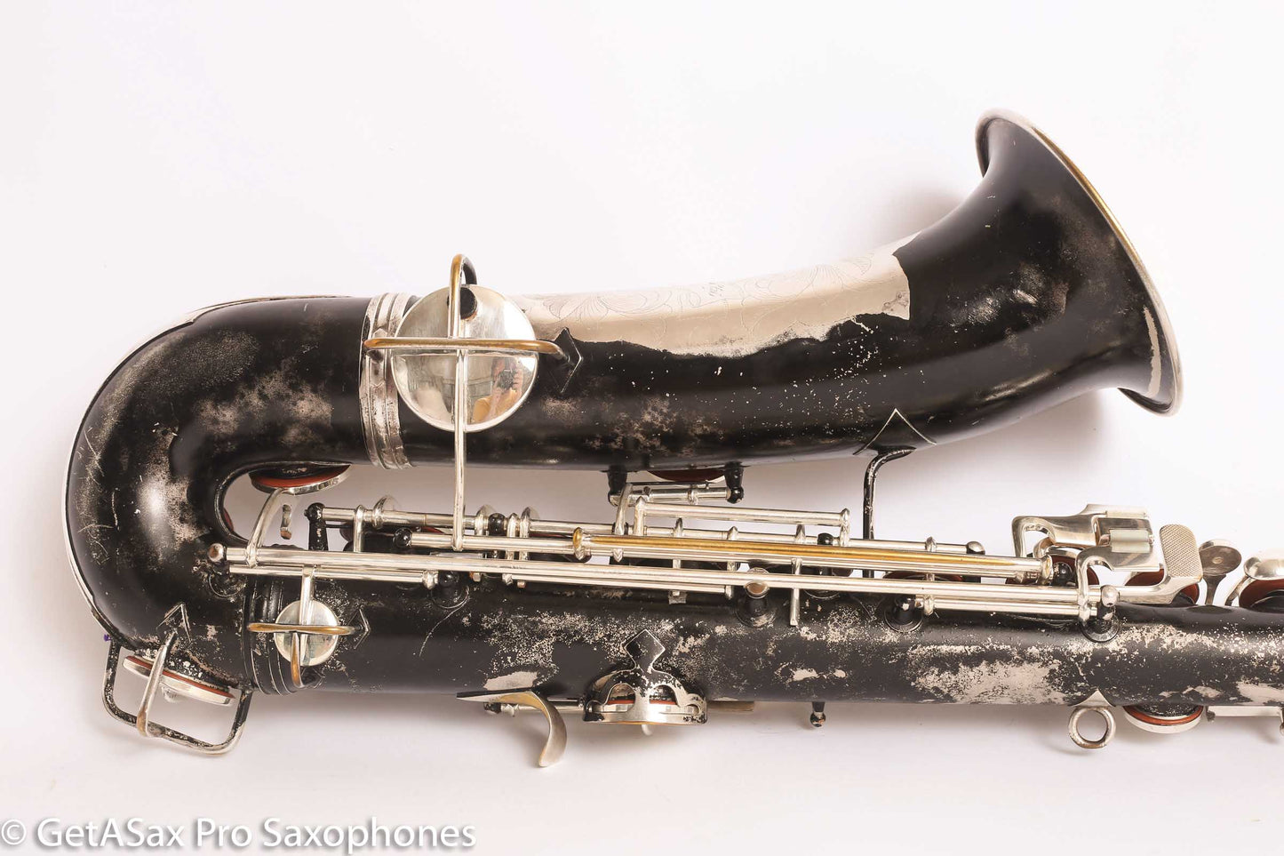 Conn New Wonder II C Melody 202628 Recent Overhaul Black over original Silver finish
