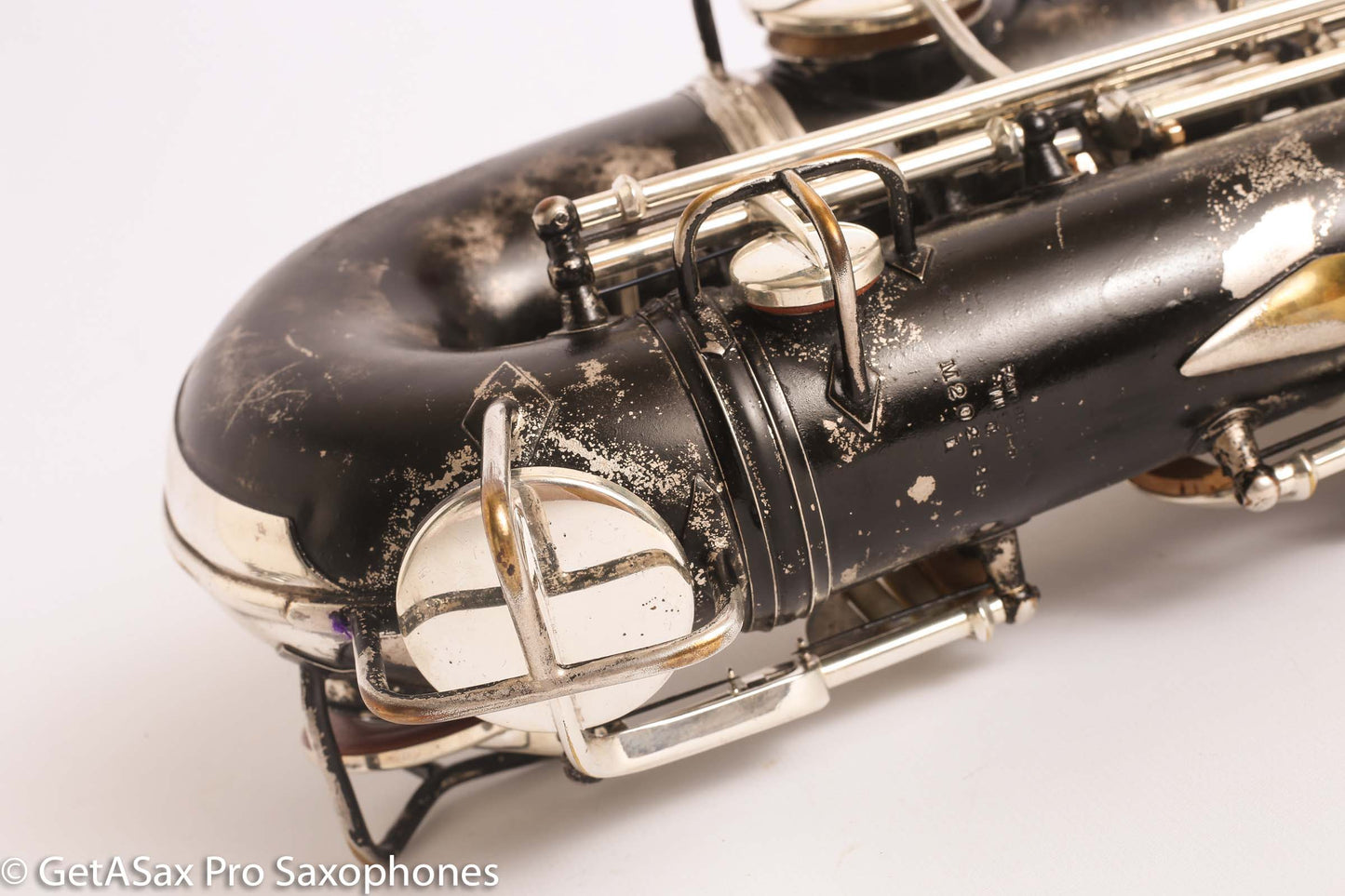 Conn New Wonder II C Melody 202628 Recent Overhaul Black over original Silver finish