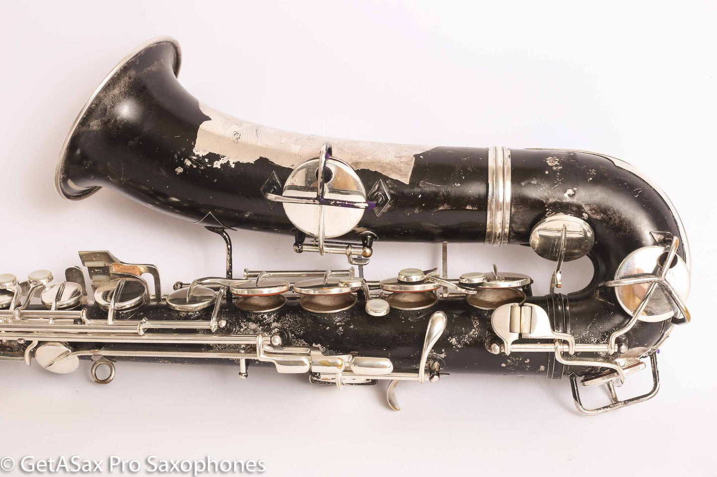 Conn New Wonder II C Melody 202628 Recent Overhaul Black over original Silver finish