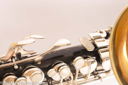 Conn New Wonder II C Melody 202628 Recent Overhaul Black over original Silver finish