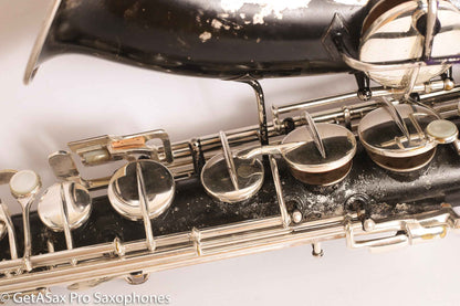 Conn New Wonder II C Melody 202628 Recent Overhaul Black over original Silver finish