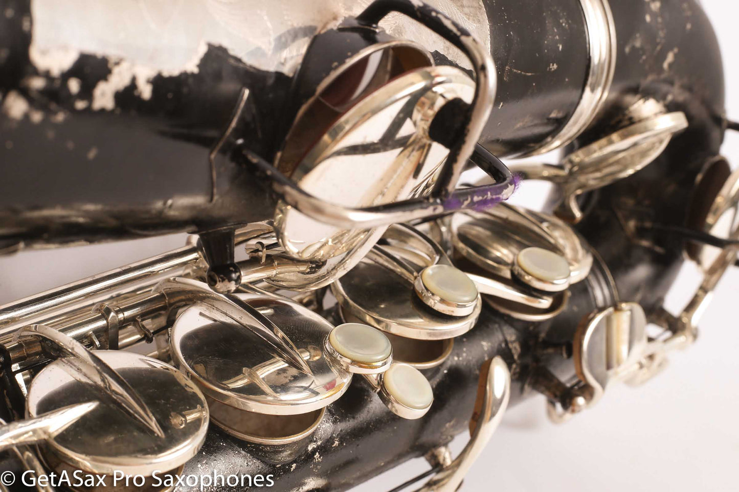 Conn New Wonder II C Melody 202628 Recent Overhaul Black over original Silver finish