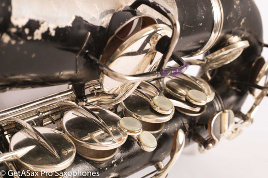 Conn New Wonder II C Melody 202628 Recent Overhaul Black over original Silver finish