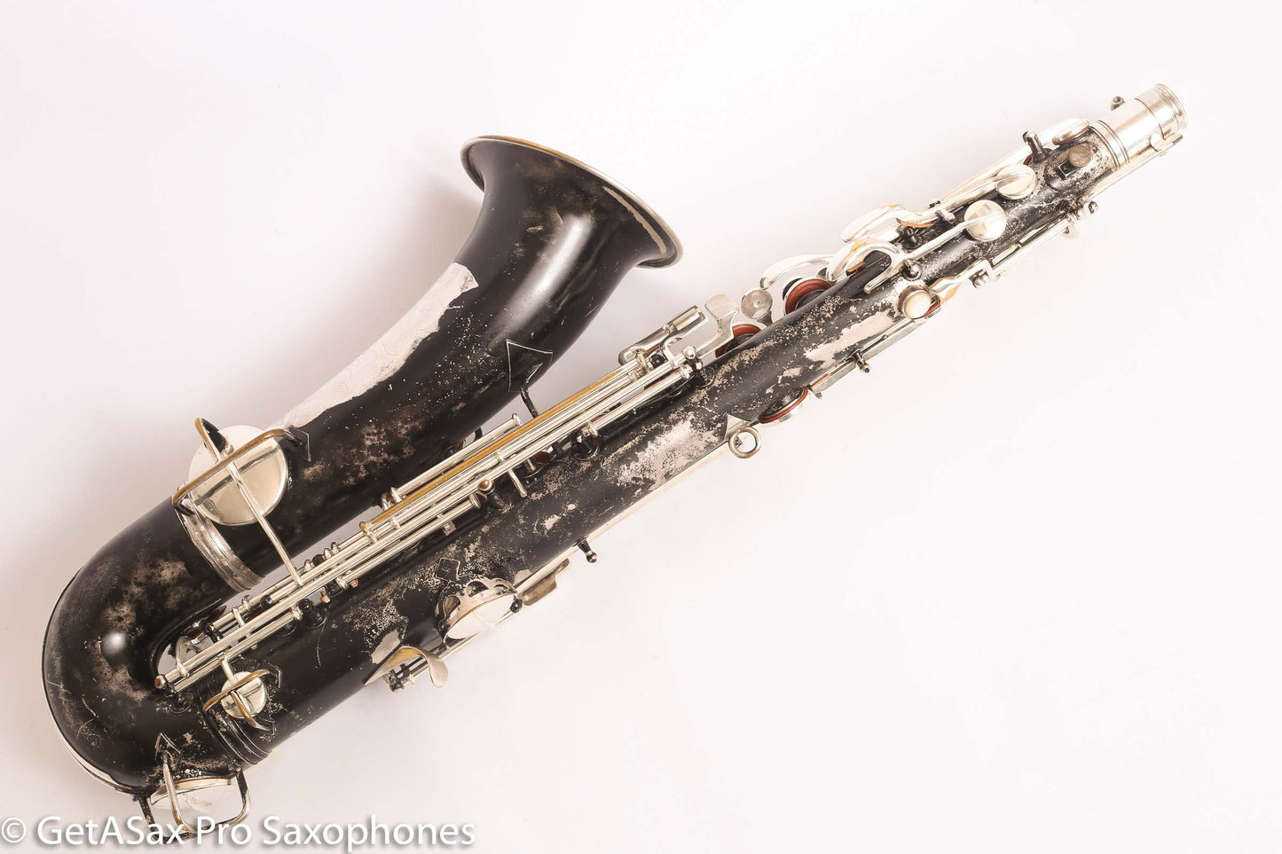 Conn New Wonder II C Melody 202628 Recent Overhaul Black over original Silver finish