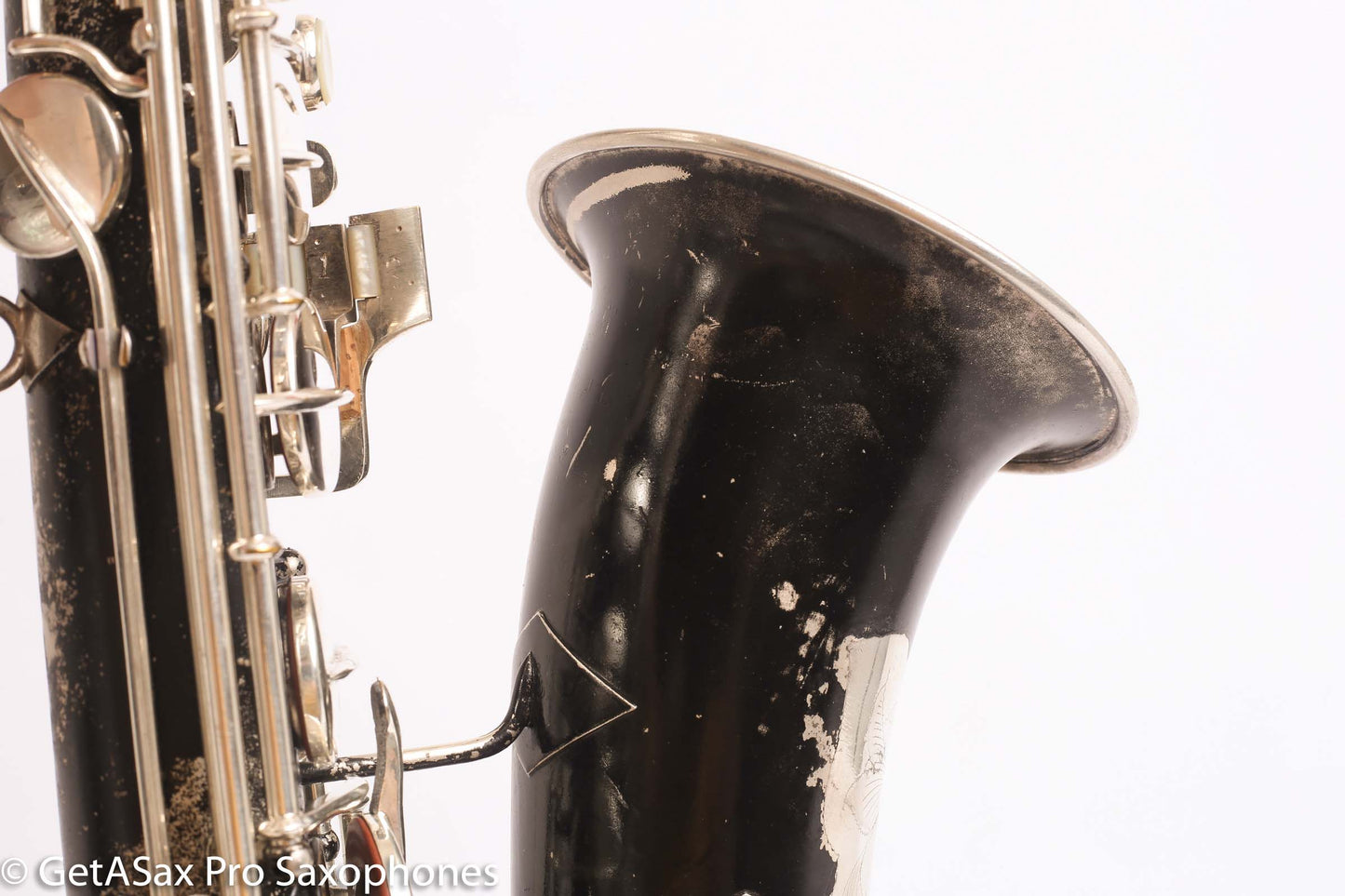 Conn New Wonder II C Melody 202628 Recent Overhaul Black over original Silver finish