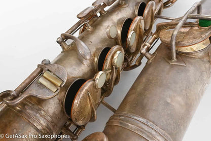 Conn New Wonder 1 C Melody Original Silver Plate Needs Overhaul 81273