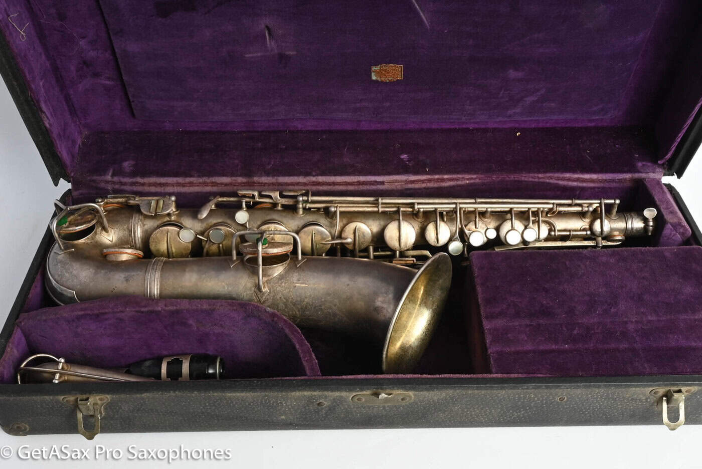 Conn New Wonder 1 C Melody Original Silver Plate Needs Overhaul 81273