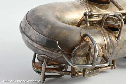 Conn New Wonder 1 C Melody Original Silver Plate Needs Overhaul 81273