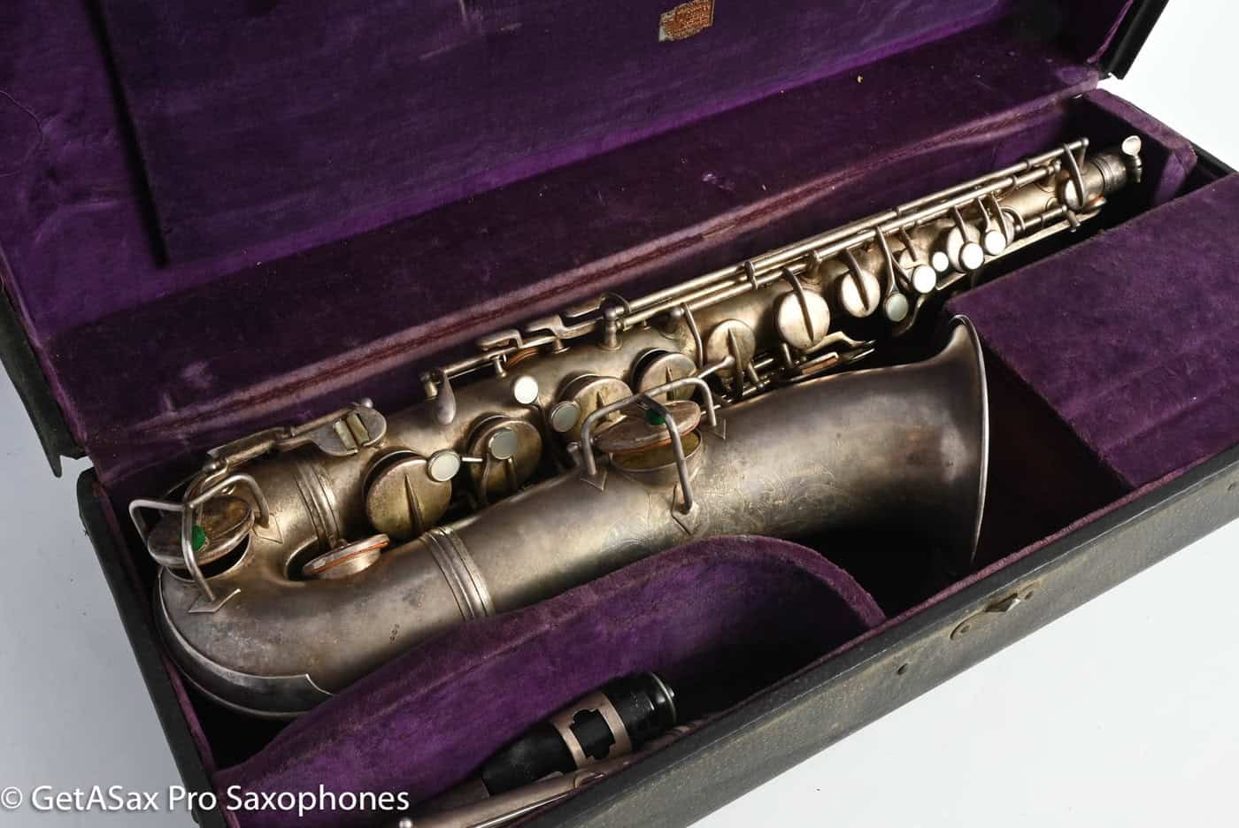 Conn New Wonder 1 C Melody Original Silver Plate Needs Overhaul 81273