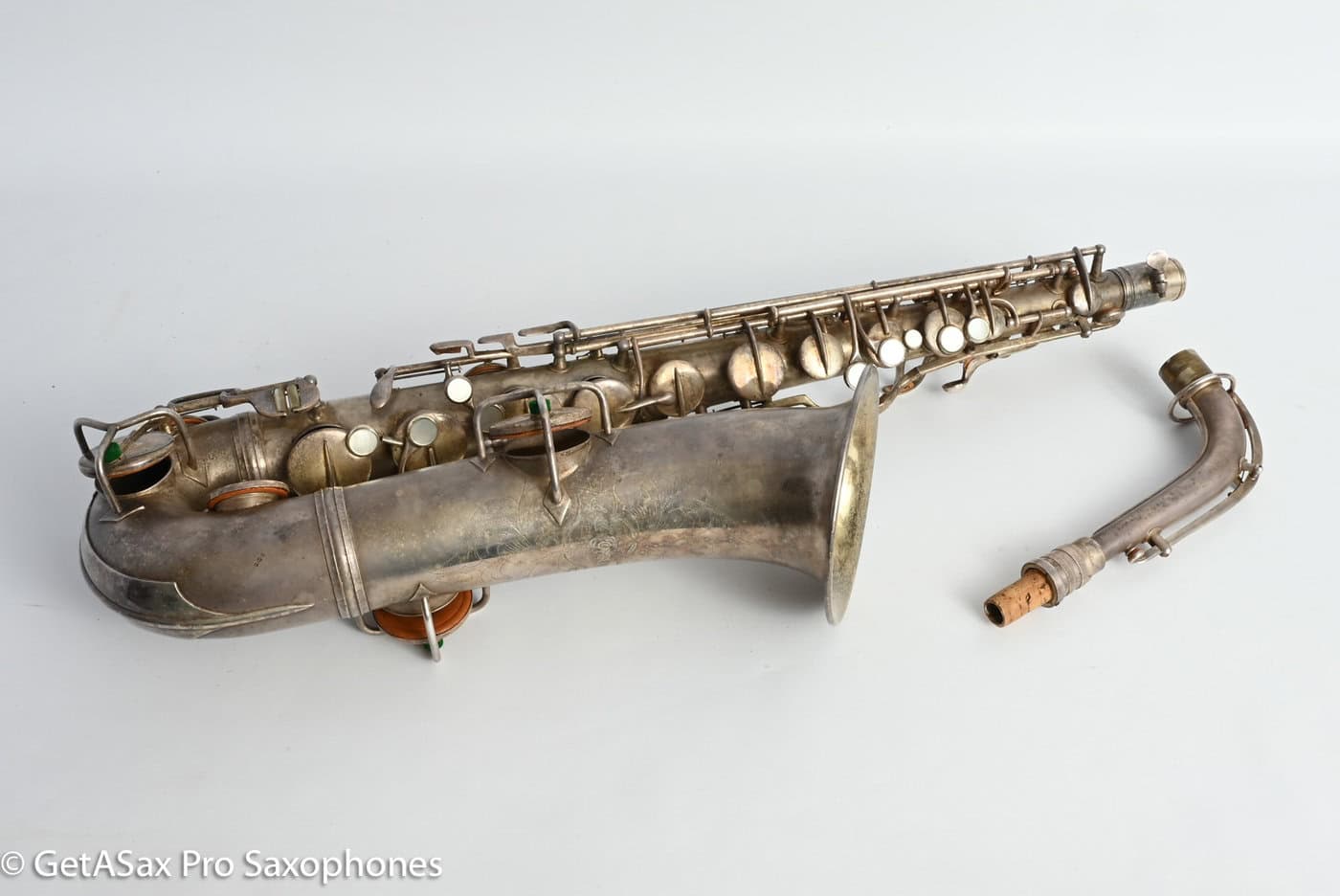 Conn New Wonder 1 C Melody Original Silver Plate Needs Overhaul 81273