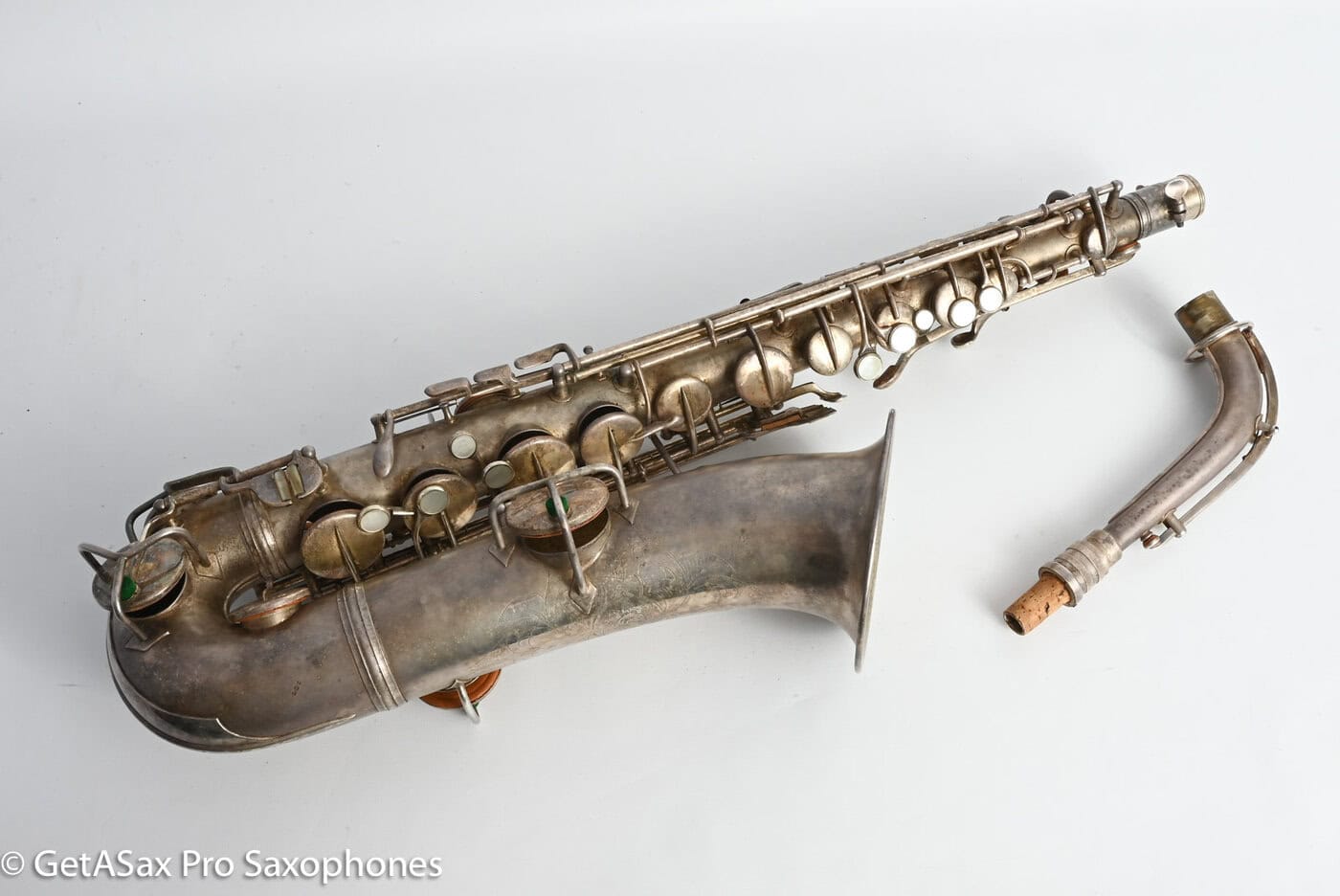 Conn New Wonder 1 C Melody Original Silver Plate Needs Overhaul 81273