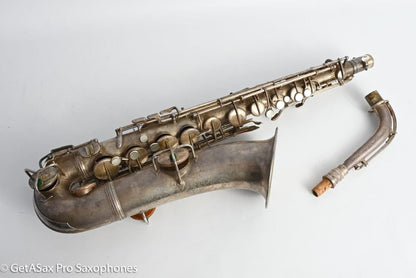 Conn New Wonder 1 C Melody Original Silver Plate Needs Overhaul 81273